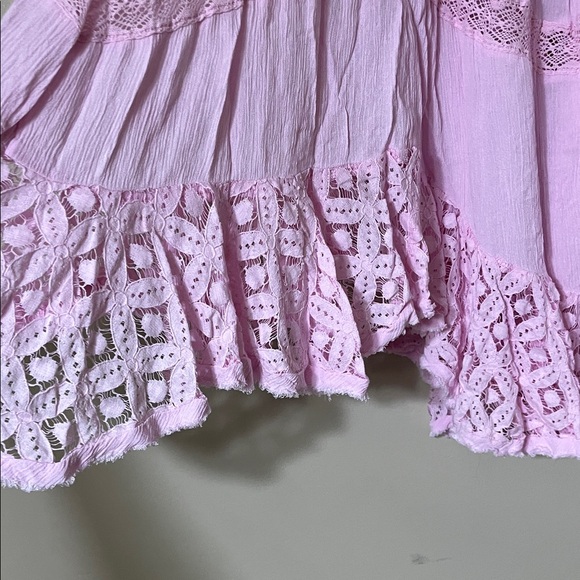 Free People Light Pink Lace Maxi Skirt - Picture 3 of 4